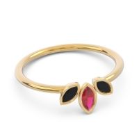 Petite Modern Bezel Marquise Pallavagkura Ring