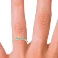 Petite Modern Bezel Marquise Pallavagkura Ring
