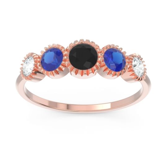 Petite Modern Bezel Milgrain Avastha Ring