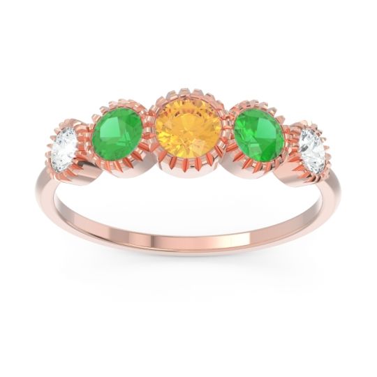 Petite Modern Bezel Milgrain Avastha Ring