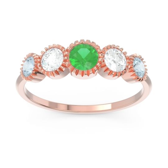 Petite Modern Bezel Milgrain Avastha Ring