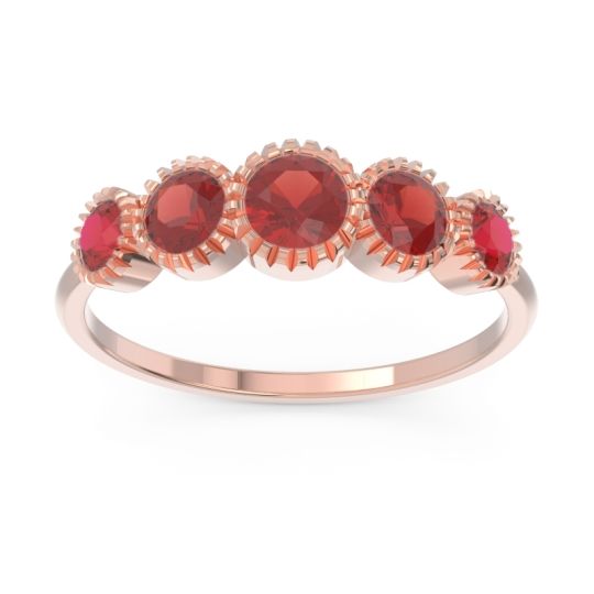 Petite Modern Bezel Milgrain Avastha Ring