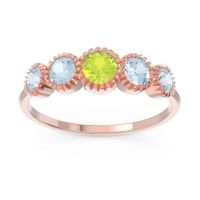 Petite Modern Bezel Milgrain Avastha Ring