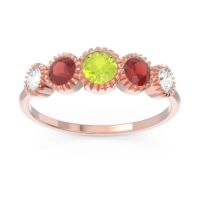 Petite Modern Bezel Milgrain Avastha Ring