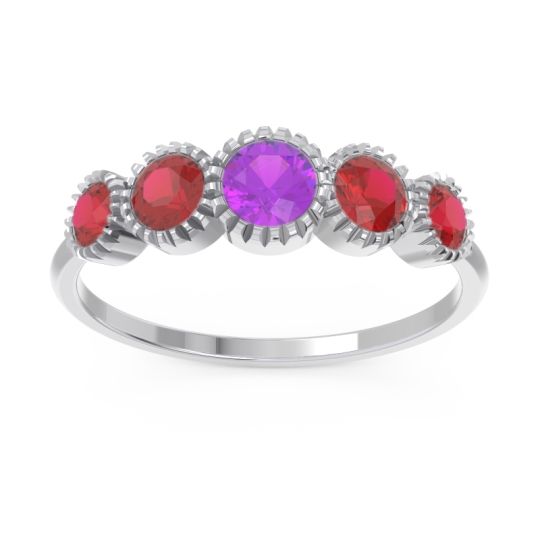 Petite Modern Bezel Milgrain Avastha Ring