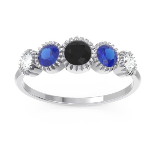 Petite Modern Bezel Milgrain Avastha Ring