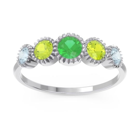 Petite Modern Bezel Milgrain Avastha Ring