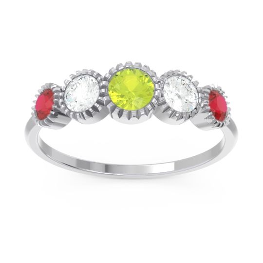 Petite Modern Bezel Milgrain Avastha Ring