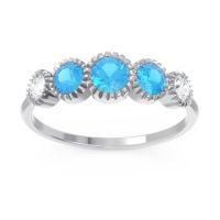 Petite Modern Bezel Milgrain Avastha Ring