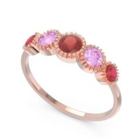 Petite Modern Bezel Milgrain Avastha Ring