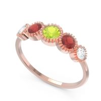 Petite Modern Bezel Milgrain Avastha Ring