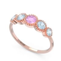 Petite Modern Bezel Milgrain Avastha Ring