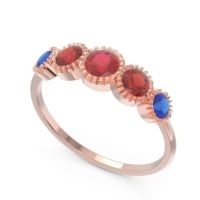 Petite Modern Bezel Milgrain Avastha Ring
