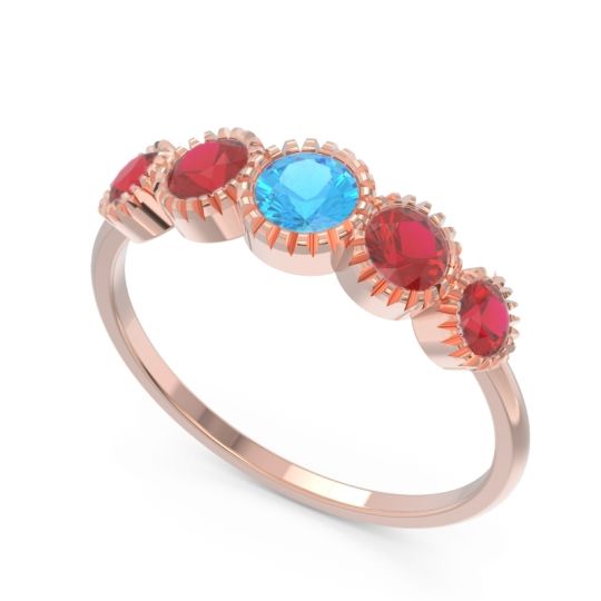 Petite Modern Bezel Milgrain Avastha Ring