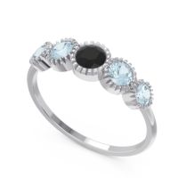 Petite Modern Bezel Milgrain Avastha Ring