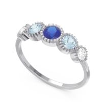 Petite Modern Bezel Milgrain Avastha Ring