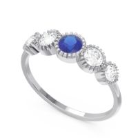 Petite Modern Bezel Milgrain Avastha Ring