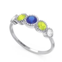 Petite Modern Bezel Milgrain Avastha Ring