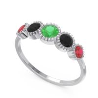 Petite Modern Bezel Milgrain Avastha Ring