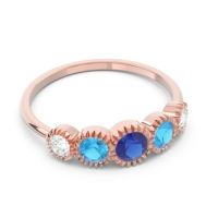 Petite Modern Bezel Milgrain Avastha Ring