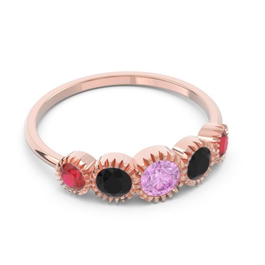 Petite Modern Bezel Milgrain Avastha Ring