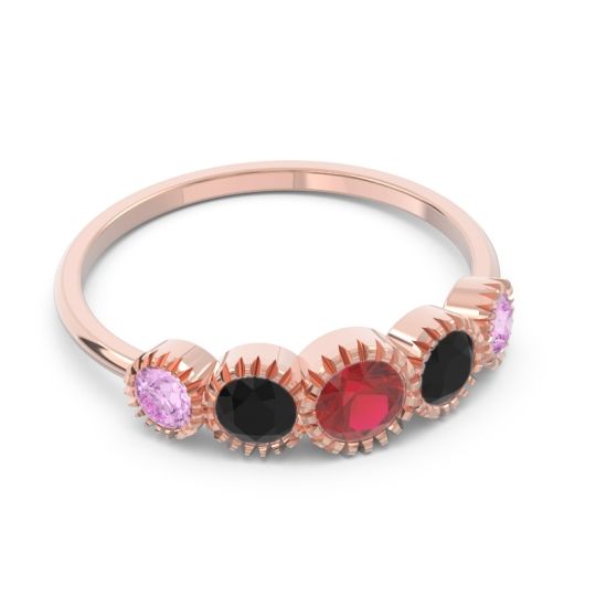 Petite Modern Bezel Milgrain Avastha Ring