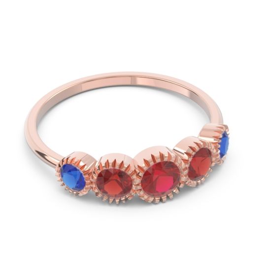 Petite Modern Bezel Milgrain Avastha Ring