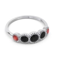 Petite Modern Bezel Milgrain Avastha Ring