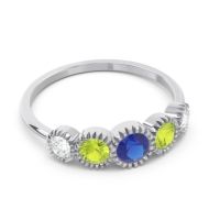 Petite Modern Bezel Milgrain Avastha Ring