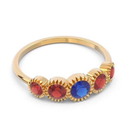 Petite Modern Bezel Milgrain Avastha Ring