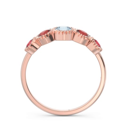 Petite Modern Bezel Milgrain Avastha Ring