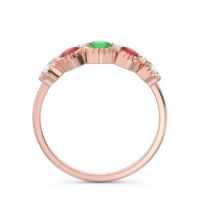 Petite Modern Bezel Milgrain Avastha Ring