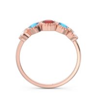 Petite Modern Bezel Milgrain Avastha Ring