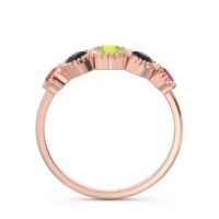Petite Modern Bezel Milgrain Avastha Ring