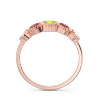 Petite Modern Bezel Milgrain Avastha Ring
