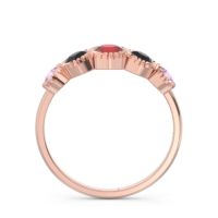 Petite Modern Bezel Milgrain Avastha Ring