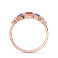 Petite Modern Bezel Milgrain Avastha Ring