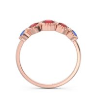 Petite Modern Bezel Milgrain Avastha Ring