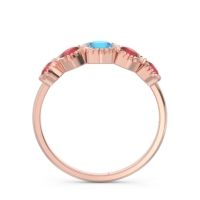 Petite Modern Bezel Milgrain Avastha Ring