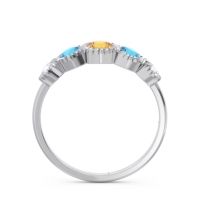 Petite Modern Bezel Milgrain Avastha Ring