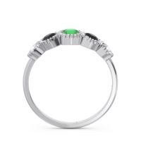 Petite Modern Bezel Milgrain Avastha Ring