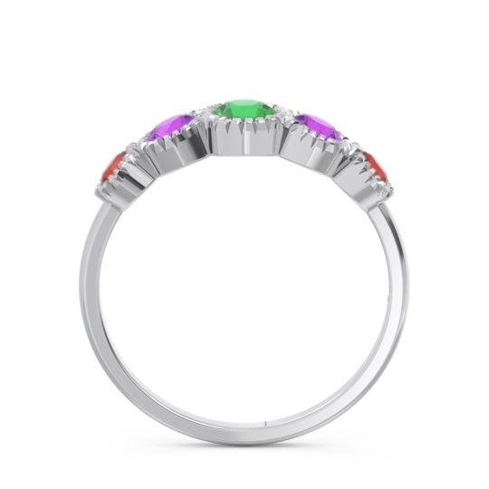 Petite Modern Bezel Milgrain Avastha Ring