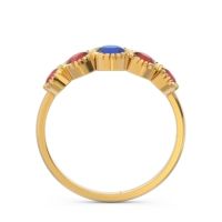 Petite Modern Bezel Milgrain Avastha Ring