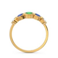 Petite Modern Bezel Milgrain Avastha Ring