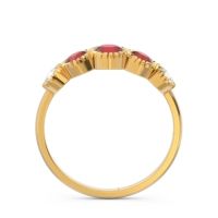 Petite Modern Bezel Milgrain Avastha Ring