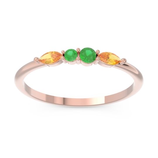 Petite Modern Marquise Pave Mukta Ring