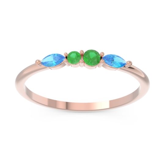 Petite Modern Marquise Pave Mukta Ring