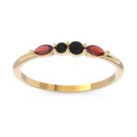 Petite Modern Marquise Pave Mukta Ring