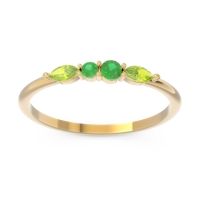 Petite Modern Marquise Pave Mukta Ring