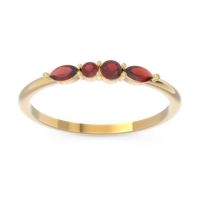 Petite Modern Marquise Pave Mukta Ring